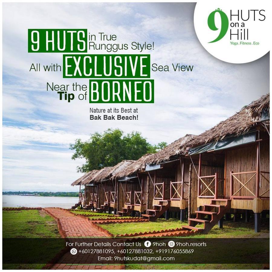 Hotel 9 Huts On A Hill Kudat Exterior foto